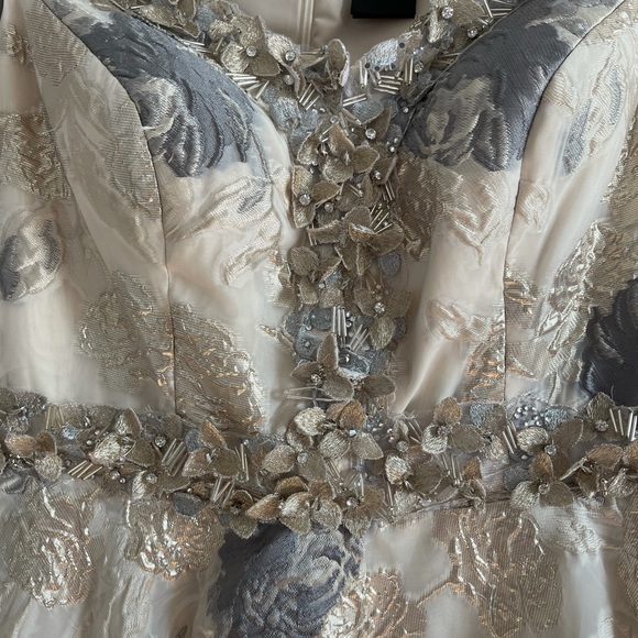 Terani Couture Floral Evening Dress Custom Altered Size 16 - Picture 14 of 16